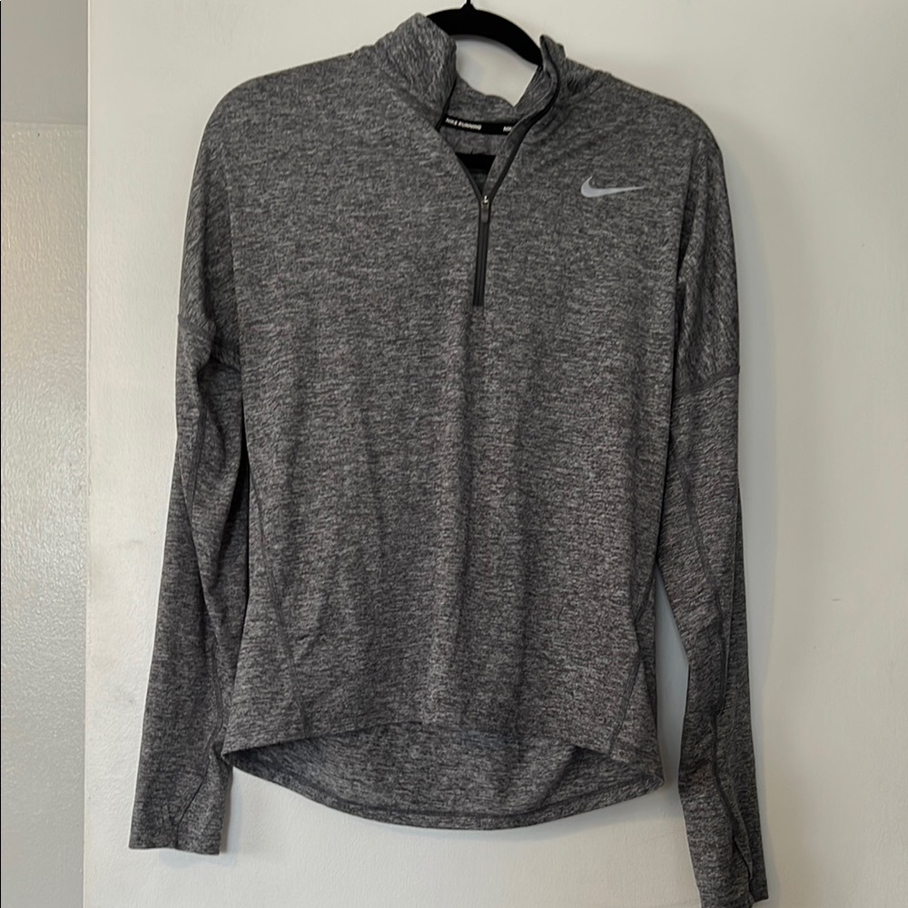 Nike Gray Quarter-Zip Pullover